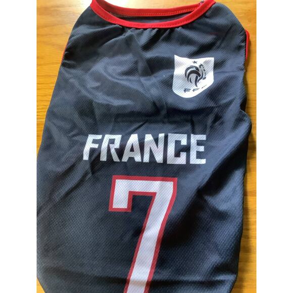 France Soccer Shirt Pet Fun Oppets Size XL Nwt - Picture 1 of 3